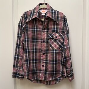 Vintage Levi's Western Plaid Button Down Shirt